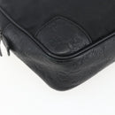 GUCCI GG Canvas Guccissima Clutch Bag Leather nylon Black 162782 Auth bs33316-13