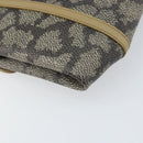 SAINT LAURENT Clutch Bag PVC Canvas Gray Auth bs33320-11