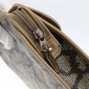 SAINT LAURENT Clutch Bag PVC Canvas Gray Auth bs33321-12