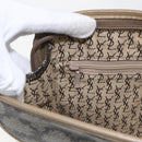 SAINT LAURENT Clutch Bag PVC Canvas Gray Auth bs33321-17