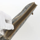 SAINT LAURENT Clutch Bag PVC Canvas Gray Auth bs33321-6