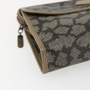 SAINT LAURENT Clutch Bag PVC Canvas Gray Auth bs33321-9