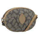 SAINT LAURENT Shoulder Bag PVC Canvas Gray Auth bs33323-1