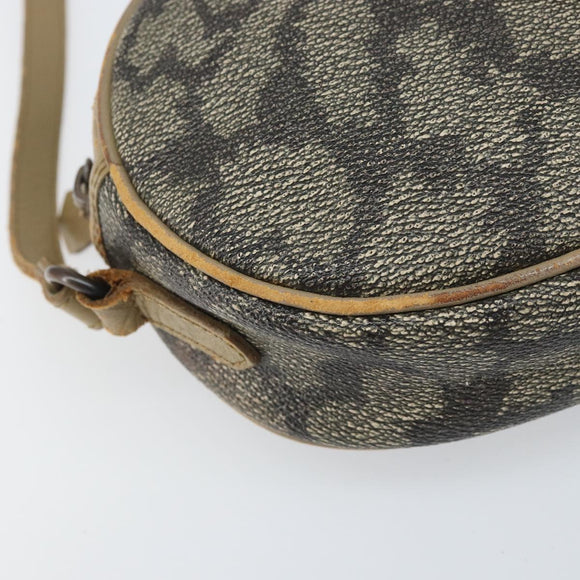 SAINT LAURENT Shoulder Bag PVC Canvas Gray Auth bs33323