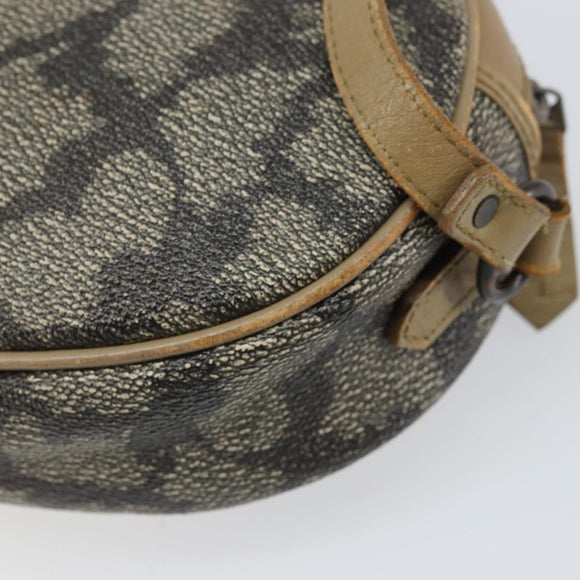 SAINT LAURENT Shoulder Bag PVC Canvas Gray Auth bs33323