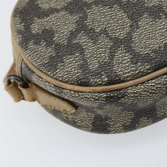 SAINT LAURENT Shoulder Bag PVC Canvas Gray Auth bs33323