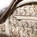 SAINT LAURENT Shoulder Bag PVC Canvas Gray Auth bs33323-20