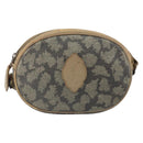 SAINT LAURENT Shoulder Bag PVC Canvas Gray Auth bs33323-13