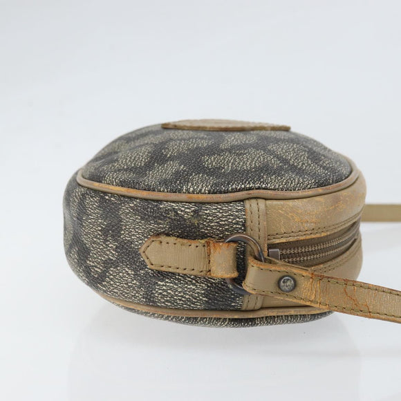 SAINT LAURENT Shoulder Bag PVC Canvas Gray Auth bs33323