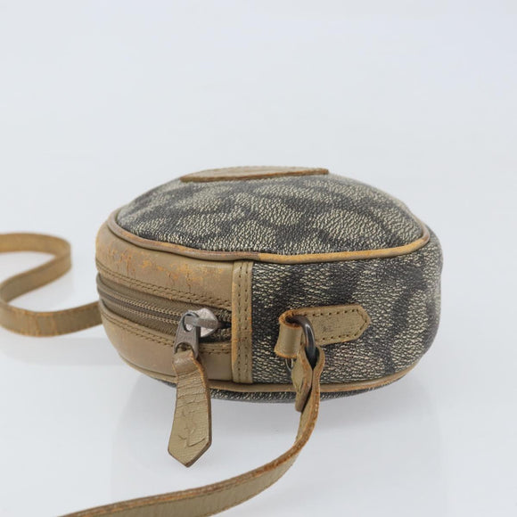SAINT LAURENT Shoulder Bag PVC Canvas Gray Auth bs33323