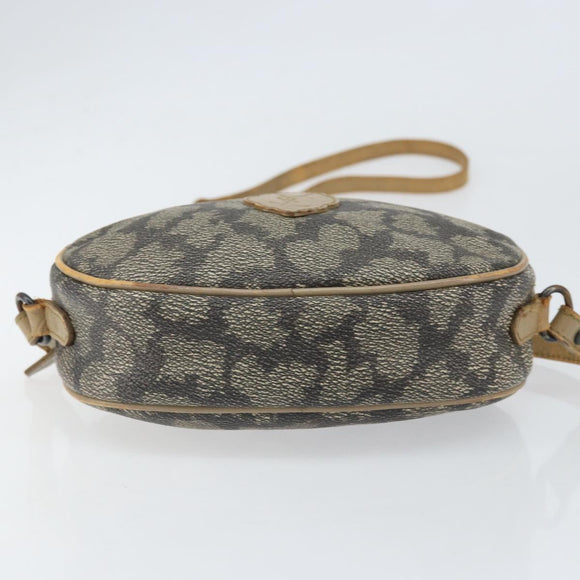 SAINT LAURENT Shoulder Bag PVC Canvas Gray Auth bs33323