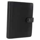 LOUIS VUITTON Epi Agenda MM Day Planner Cover Black R20042 LV Auth bs33328-1