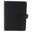 LOUIS VUITTON Epi Agenda MM Day Planner Cover Black R20042 LV Auth bs33328-2