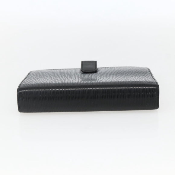 LOUIS VUITTON Epi Agenda MM Day Planner Cover Black R20042 LV Auth bs33328