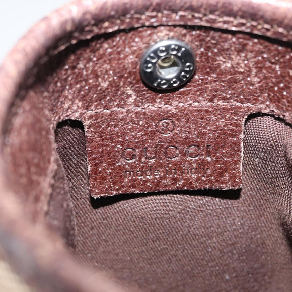 GUCCI GG Canvas Web Sherry Line Shoulder Bag Beige 141863 Auth bs33331