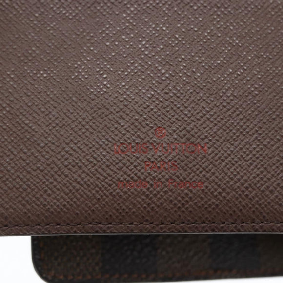 LOUIS VUITTON Damier Ebene Agenda MM Day Planner Cover R20240 LV Auth bs33333