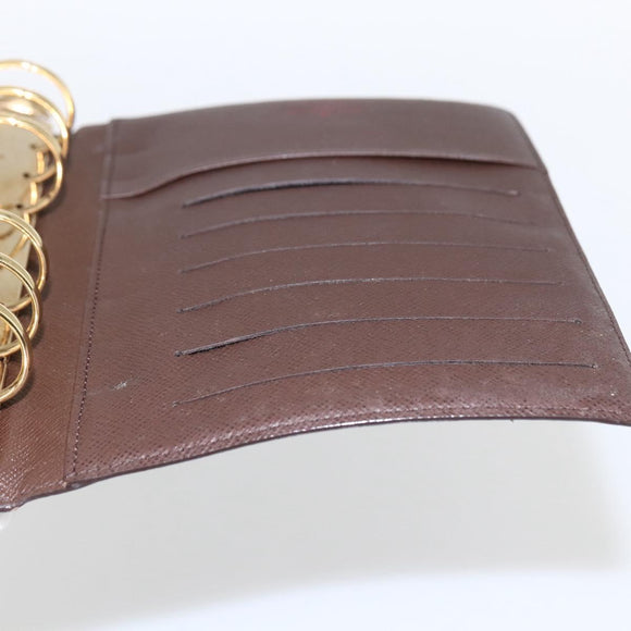 LOUIS VUITTON Damier Ebene Agenda MM Day Planner Cover R20240 LV Auth bs33333