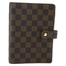LOUIS VUITTON Damier Ebene Agenda MM Day Planner Cover R20240 LV Auth bs33333-13