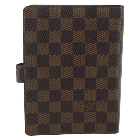 LOUIS VUITTON Damier Ebene Agenda MM Day Planner Cover R20240 LV Auth bs33333