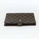 LOUIS VUITTON Damier Ebene Agenda MM Day Planner Cover R20240 LV Auth bs33333-3