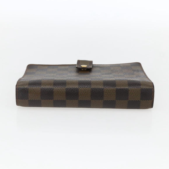 LOUIS VUITTON Damier Ebene Agenda MM Day Planner Cover R20240 LV Auth bs33333