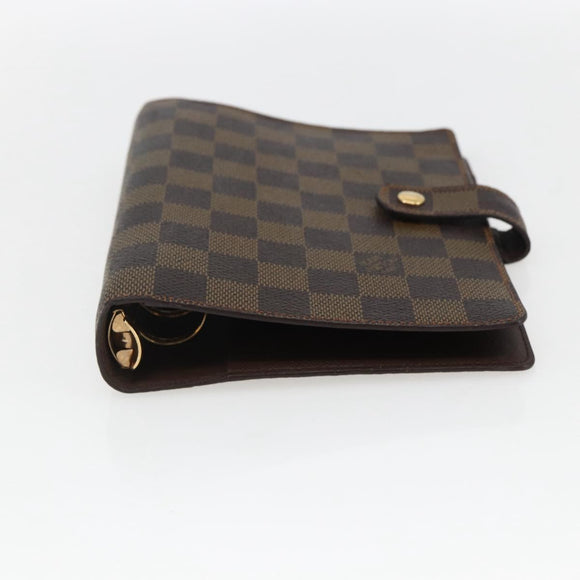 LOUIS VUITTON Damier Ebene Agenda MM Day Planner Cover R20240 LV Auth bs33333