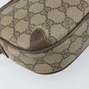 GUCCI GG Supreme Web Sherry Line Bag PVC Beige Gold 89 02 066 Auth bs33336-14