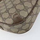 GUCCI GG Supreme Web Sherry Line Bag PVC Beige Gold 89 02 066 Auth bs33336-16