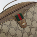 GUCCI GG Supreme Web Sherry Line Bag PVC Beige Gold 89 02 066 Auth bs33336-17
