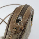GUCCI GG Supreme Web Sherry Line Bag PVC Beige Gold 89 02 066 Auth bs33336-10