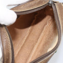 GUCCI GG Supreme Web Sherry Line Bag PVC Beige Gold 89 02 066 Auth bs33336-11