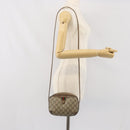 GUCCI GG Supreme Web Sherry Line Bag PVC Beige Gold 89 02 066 Auth bs33336-21