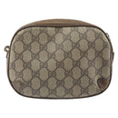 GUCCI GG Supreme Web Sherry Line Bag PVC Beige Gold 89 02 066 Auth bs33336-2
