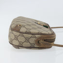 GUCCI GG Supreme Web Sherry Line Bag PVC Beige Gold 89 02 066 Auth bs33336-3