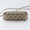 GUCCI GG Supreme Web Sherry Line Bag PVC Beige Gold 89 02 066 Auth bs33336-5