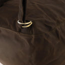 PRADA Backpack Nylon Brown Gold Auth bs33338-18