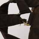 PRADA Backpack Nylon Brown Gold Auth bs33338-9