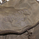 PRADA Backpack Nylon Brown Gold Auth bs33338-10