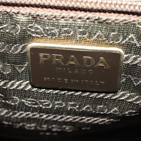 PRADA Backpack Nylon Brown Gold Auth bs33338