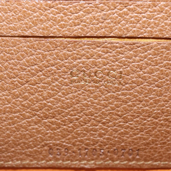 GUCCI Bamboo Handtas Nylon 2-weg Bruin Zilver 039 1705 0701 Auth bs33342