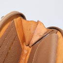 GUCCI Bamboo Handtas Nylon 2-weg Bruin Zilver 039 1705 0701 Auth bs33342-21