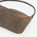 PRADA Accessory Pouch Nylon Brown Auth bs33343-10