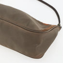 PRADA Accessory Pouch Nylon Brown Auth bs33343-12