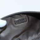 PRADA Accessory Pouch Nylon Brown Auth bs33343-16