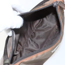 PRADA Accessory Pouch Nylon Brown Auth bs33343-17