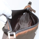 PRADA Accessory Pouch Nylon Brown Auth bs33343-18
