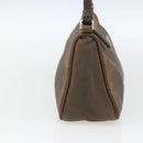 PRADA Accessory Pouch Nylon Brown Auth bs33343-4