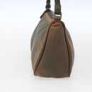 PRADA Accessory Pouch Nylon Brown Auth bs33343-5