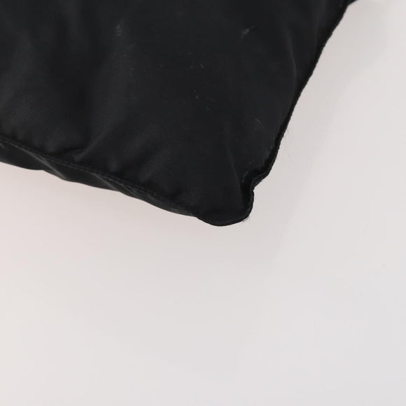 PRADA Shoulder Bag Nylon Black Silver Auth bs33344