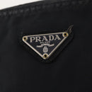 PRADA Shoulder Bag Nylon Black Silver Auth bs33344-17